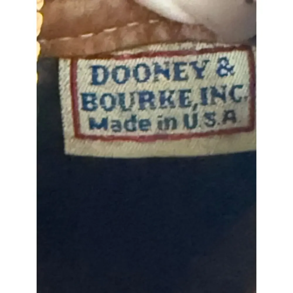 Dooney & Bourke Vintage Classic Zip Top Shoulder Crossbody Handbag Leather 90s